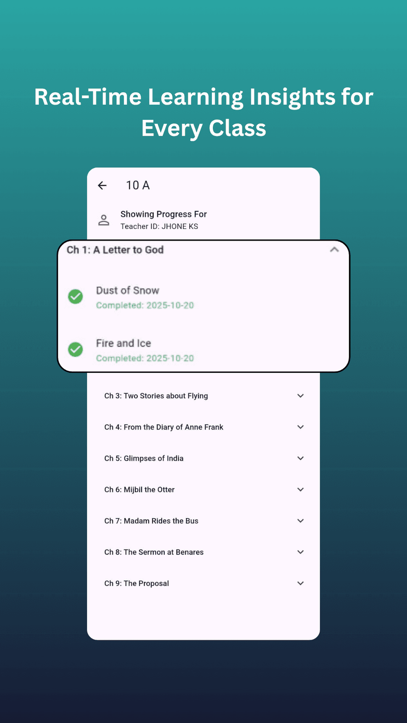 Real-Time Learning Insights